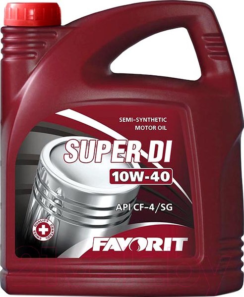Изображение товара Моторное масло Favorit Super DI 10W40 API CF-4/SG / 54951 (4.5л)