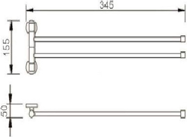 Изображение товара Держатель для полотенца РМС A1024