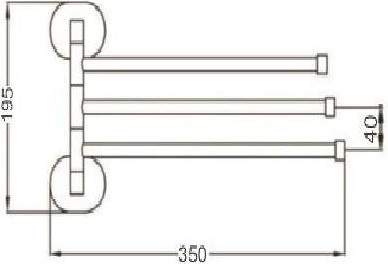 Изображение товара Держатель для полотенца РМС A1025