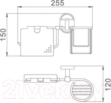 Изображение товара Держатель для туалетной бумаги РМС A4020