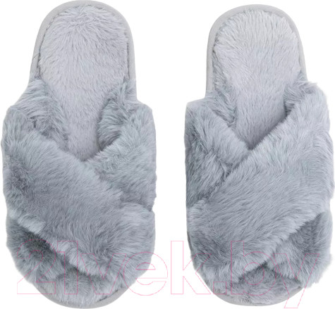 Изображение товара Тапочки домашние Amaro Home Bunny Открытый нос / HOME-4025Bu-Gr-38 (р.38-39, серый)