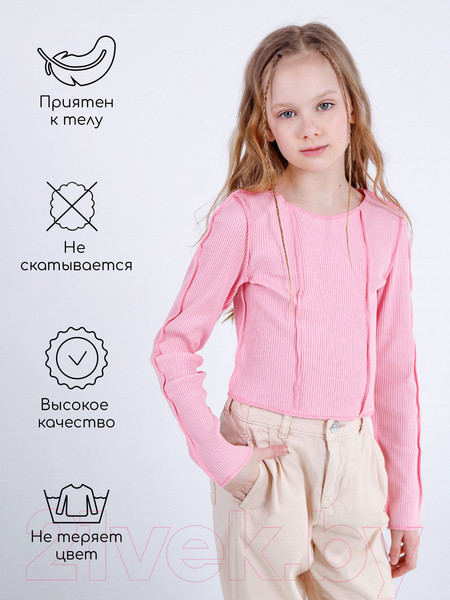 Изображение товара Лонгслив детский Amarobaby Joint / AB-OD22-J2702/06-152 (розовый, р.152)