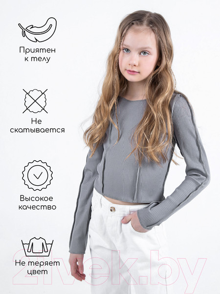 Изображение товара Лонгслив детский Amarobaby Joint / AB-OD22-J2702/11-146 (серый, р.146)