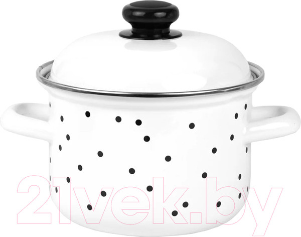 Изображение товара Кастрюля Лысьвенские эмали Black Dots С-1612АП2/4