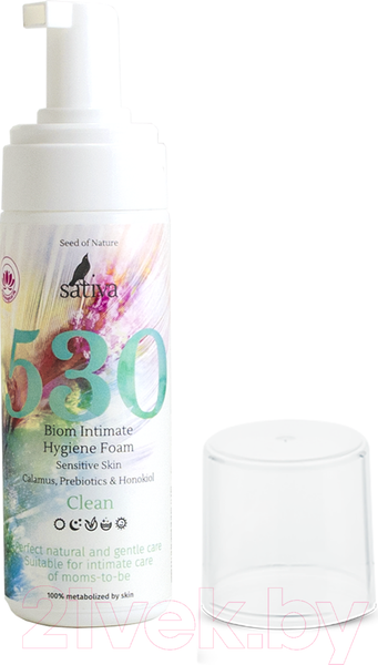 Изображение товара Пенка для интимной гигиены Sativa №530 Биомная (165мл)