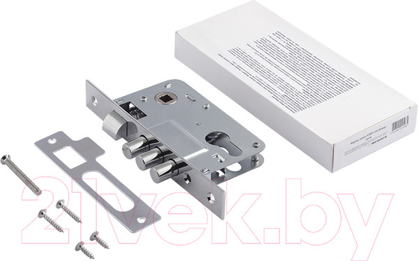 Изображение товара Корпус врезного замка Нора-М КЗВР-120 (хром)