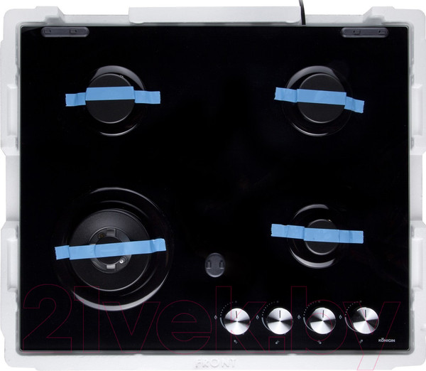 Изображение товара Газовая варочная панель Konigin Blaze 604 BKGW