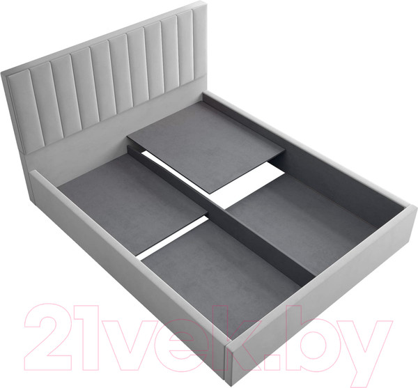 Изображение товара Полуторная кровать Аквилон Рица-1 14 ПМ (конфетти сильвер)