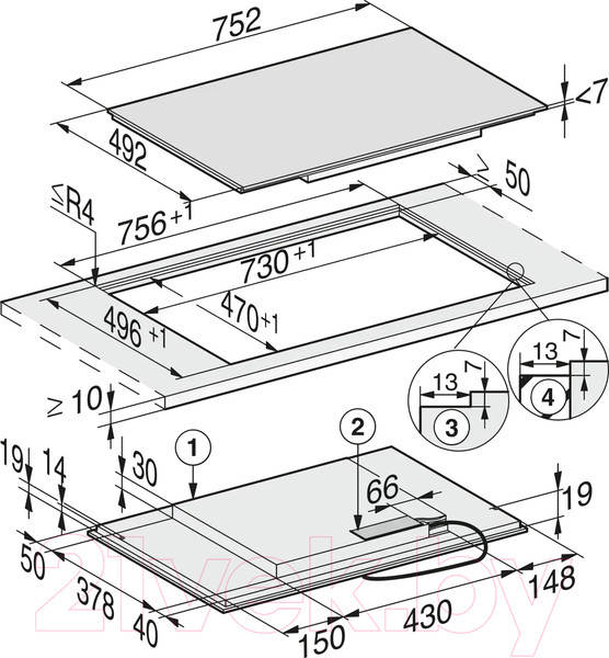 Изображение товара Индукционная варочная панель Miele KM 7414 FX