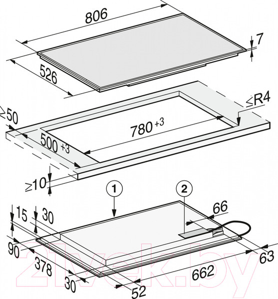 Изображение товара Индукционная варочная панель Miele KM 7575 FR
