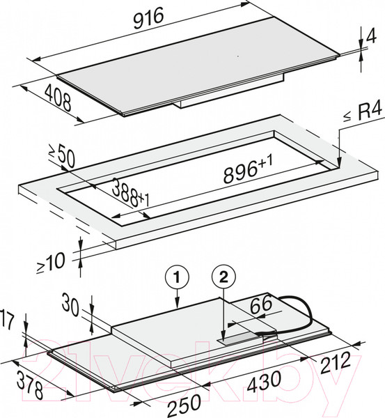 Изображение товара Индукционная варочная панель Miele KM 7684 FL