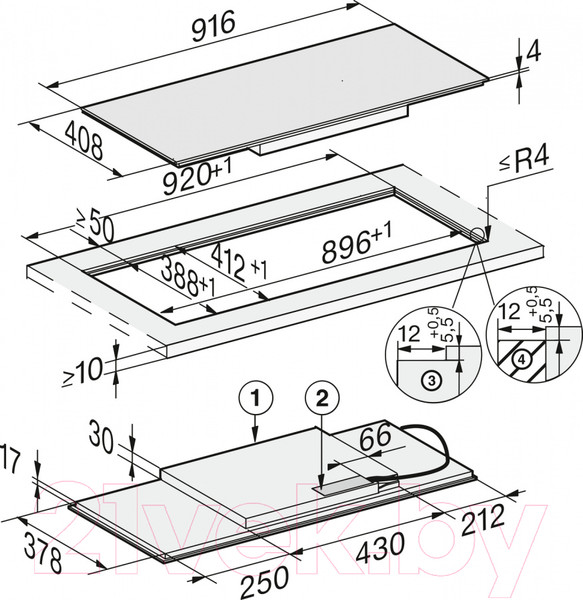 Изображение товара Индукционная варочная панель Miele KM 7684 FL