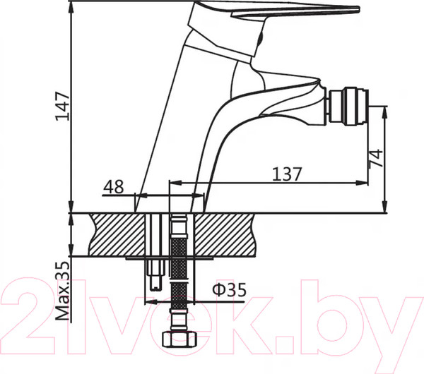 Изображение товара Смеситель AV Engineering AVCID2-A557-608