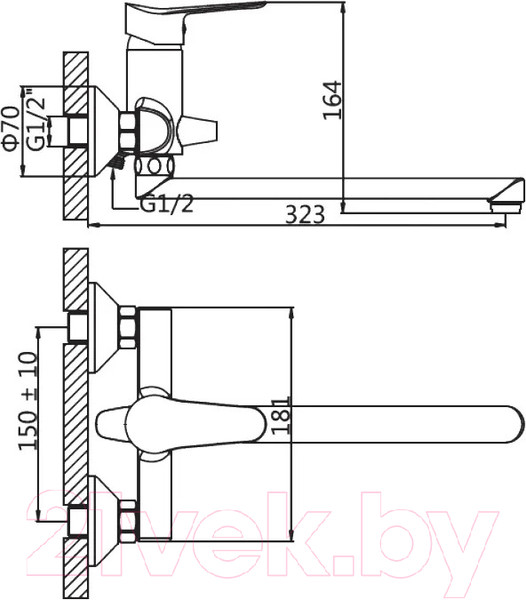 Изображение товара Смеситель AV Engineering AVLAW7-A589-638