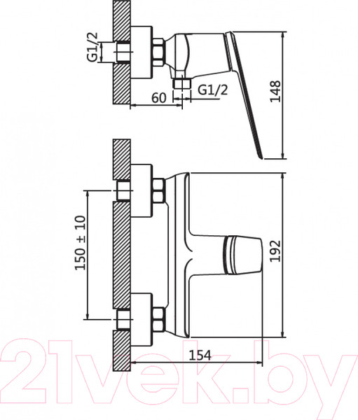 Изображение товара Смеситель AV Engineering AVBEN5-A454-631