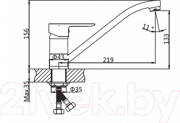 Изображение товара Смеситель AV Engineering AVLOR4-A359-627