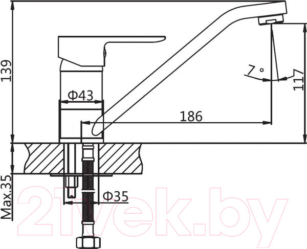 Изображение товара Смеситель AV Engineering AVLOR4-C359-626