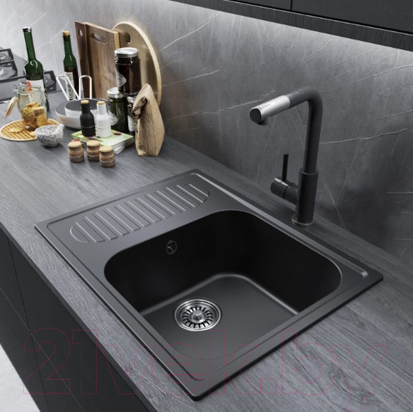 Изображение товара Мойка кухонная Mixline ML-GM18 551978 (ультра-черный)