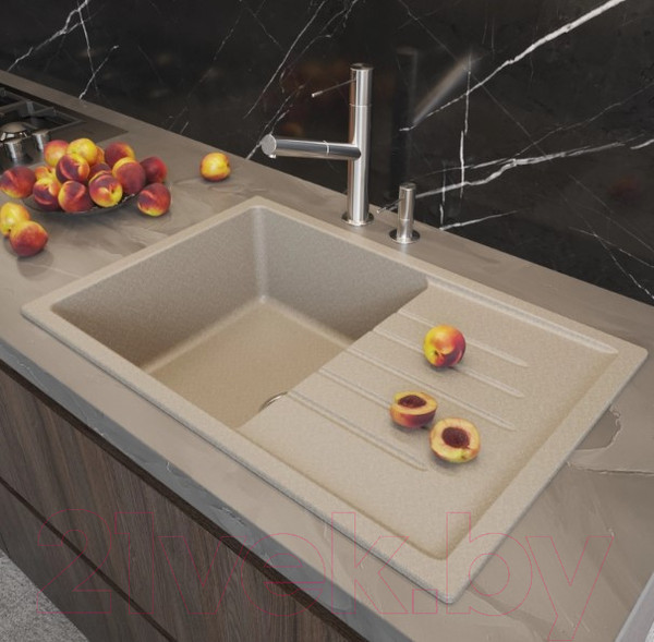 Изображение товара Мойка кухонная Mixline ML-GM19 551985 (бежевый)