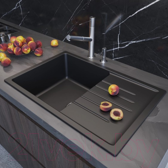 Изображение товара Мойка кухонная Mixline ML-GM19 551990 (ультра-черная)