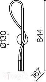 Изображение товара Бра Maytoni Tau MOD166WL-L12G3K