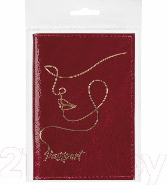 Изображение товара Обложка на паспорт Brauberg Impression / 238211 (красный)