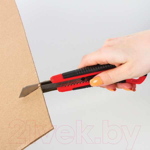 Изображение товара Нож канцелярский Brauberg Universal / 271351 (черный/красный)