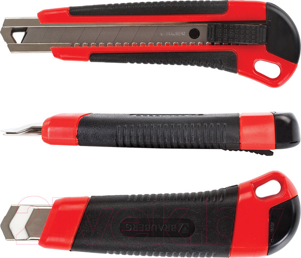 Изображение товара Нож канцелярский Brauberg Universal / 271351 (черный/красный)