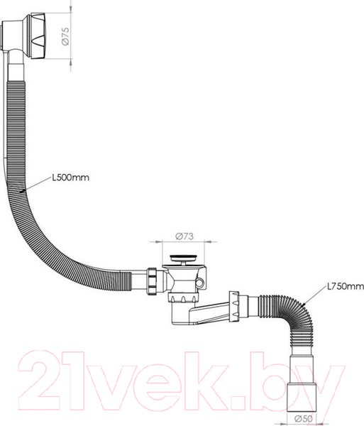 Изображение товара Сифон AV Engineering AVE129732