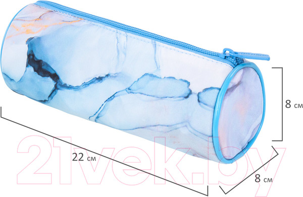 Изображение товара Пенал Brauberg Soft Touch Blue Marble / 271570