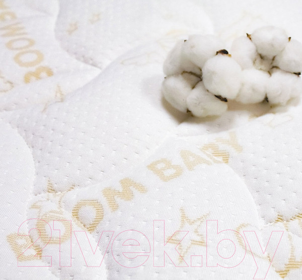 Изображение товара Матрас в кроватку Boom Baby NewBaby Eco Double 11x60x119 / NB-12/Ст (стеганный трикотаж)