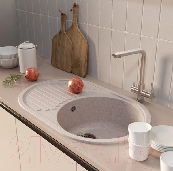 Изображение товара Мойка кухонная Mixline ML-GM16 551924 (песочный)