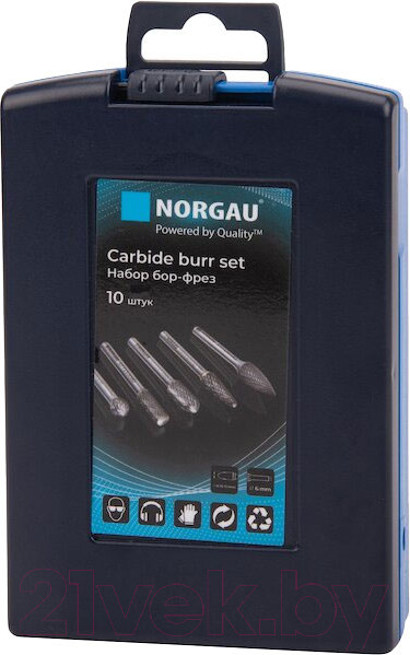Изображение товара Набор борфрез Norgau HM KPLM06X-45 DCM D8+D10 / 077200510
