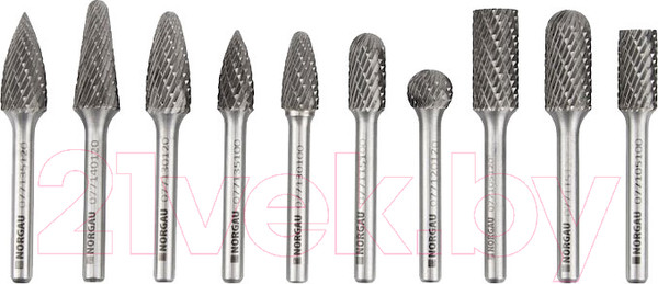 Изображение товара Набор борфрез Norgau HM KPLM06X-45 DCM D10+D12 / 077200520