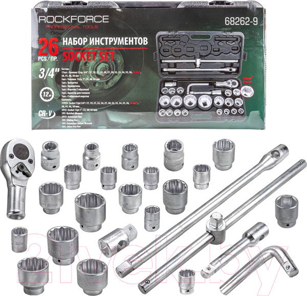 Изображение товара Универсальный набор инструментов RockForce RF-68262-9
