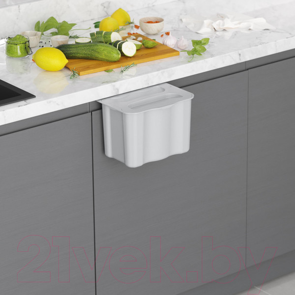 Изображение товара Мусорное ведро Starax Подвесное S-2575-W (5л, белый)