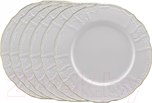 Изображение товара Набор тарелок Lenardi Maria Gold 226-001 (6шт)