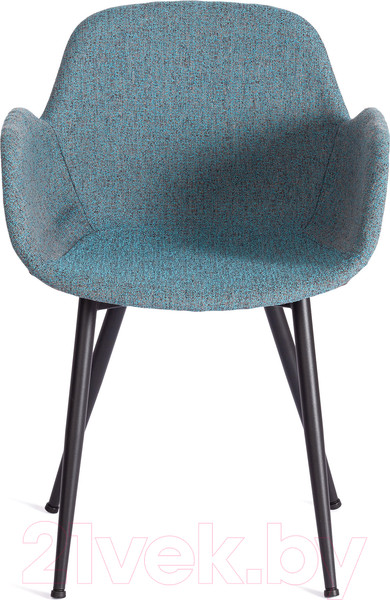 Изображение товара Стул Tetchair Valentino металл/экокожа/ткань (бирюзовый/серый/черный)