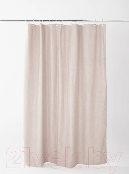 Изображение товара Шторка-занавеска для ванны Home One Linen 180x200 / 412879 (капучино)