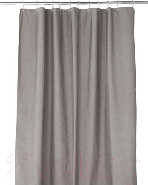 Изображение товара Шторка-занавеска для ванны Home One Linen 180x200 / 412876 (серый)
