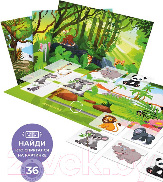 Изображение товара Развивающая игра Leader Toys Лото Животные жарких стран / 17533