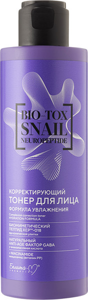 Изображение товара Тонер для лица Белита-М Bio-Tox Snail Neuropeptide Формула увлажнения (200мл)