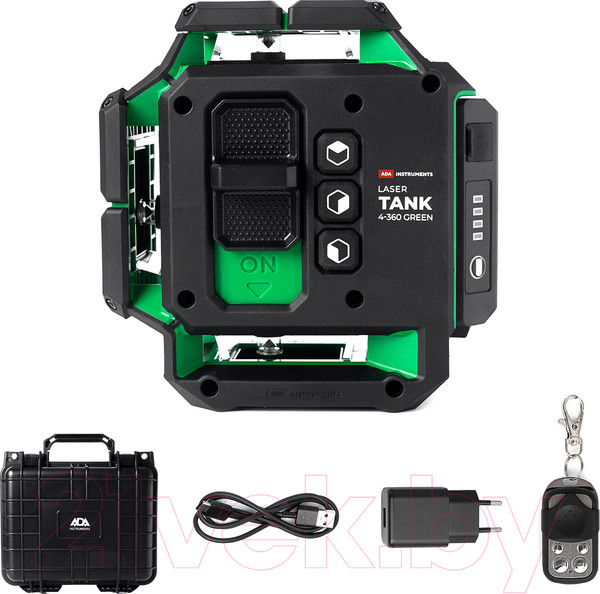 Изображение товара Лазерный уровень ADA Instruments LaserTank 4-360 Green Basic Edition / А00631