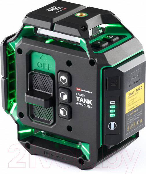 Изображение товара Лазерный уровень ADA Instruments LaserTank 4-360 Green Basic Edition / А00631