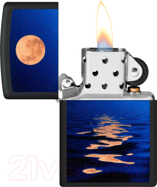 Изображение товара Зажигалка Zippo Moon Sunset / 49810 (черный)