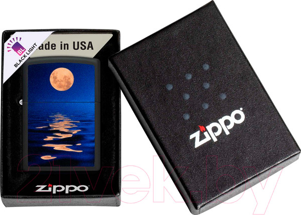Изображение товара Зажигалка Zippo Moon Sunset / 49810 (черный)