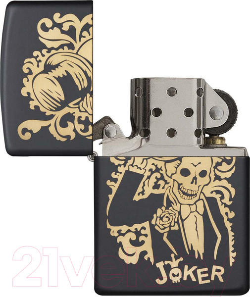 Изображение товара Зажигалка Zippo Skull Design / 29632 (черный)