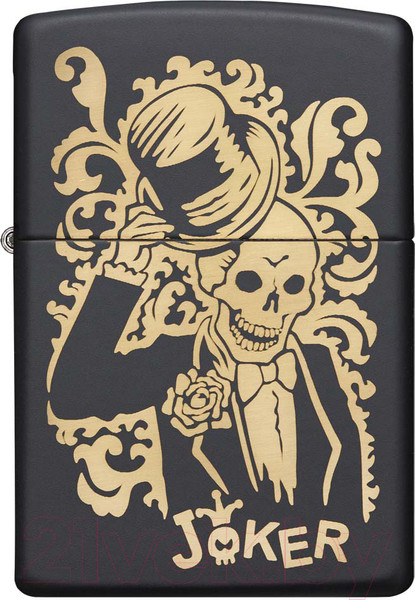 Изображение товара Зажигалка Zippo Skull Design / 29632 (черный)