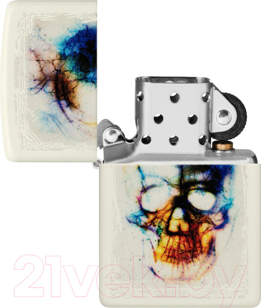 Изображение товара Зажигалка Zippo Skull Design / 48563 (белый)
