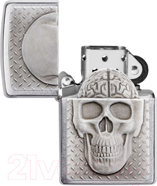 Изображение товара Зажигалка Zippo Skull Design / 29818 (серебристый)